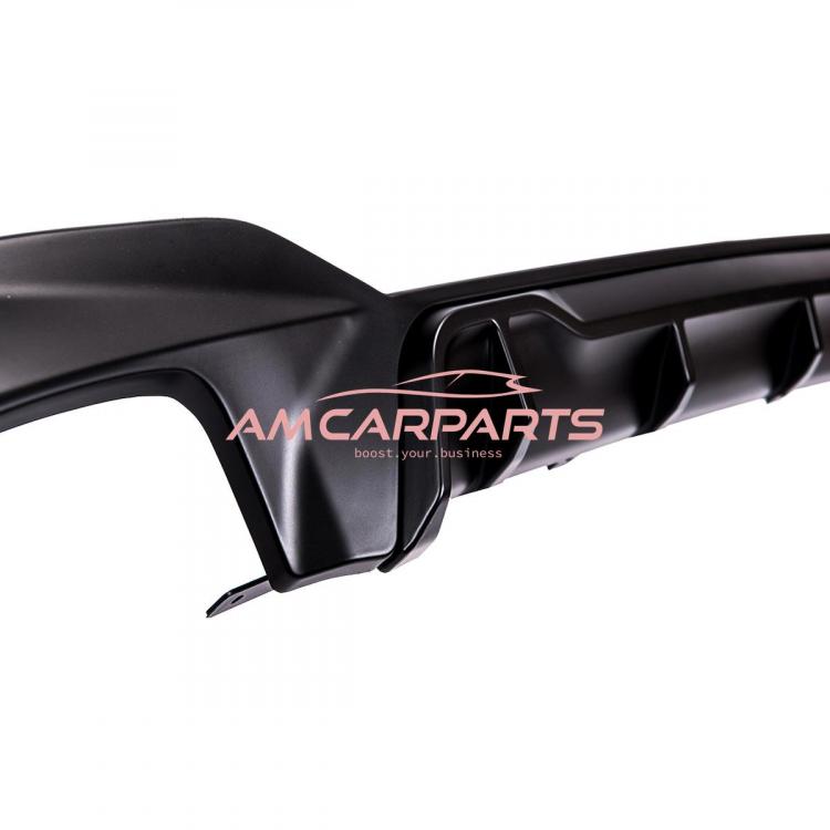 Preview: Upgrade Sport Design Heck Diffusor passend für BMW 3er G20 / G21 Vor-Facelift Limousine / Touring 18+ Matt schwarz