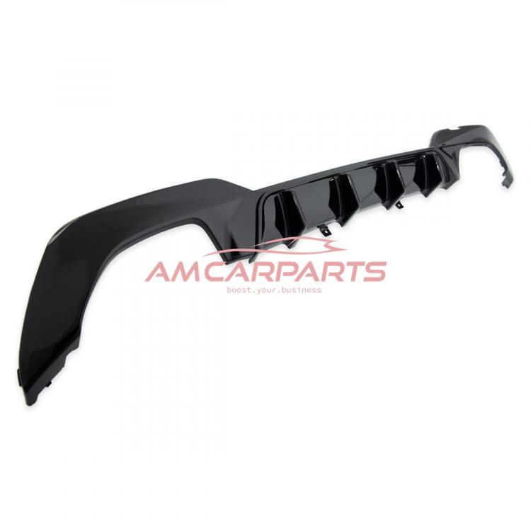 Upgrade Sport Design Heck Diffusor passend für BMW 3er G20 / G21 Vor-Facelift Limousine / Touring 18+ Hochglanz schwarz