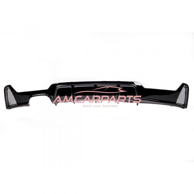 Preview: Upgrade Sport Design Heck Diffusor passend für BMW 4er F32 / F33 / F36 Coupe / Cabrio 13-20 Hochglanz schwarz