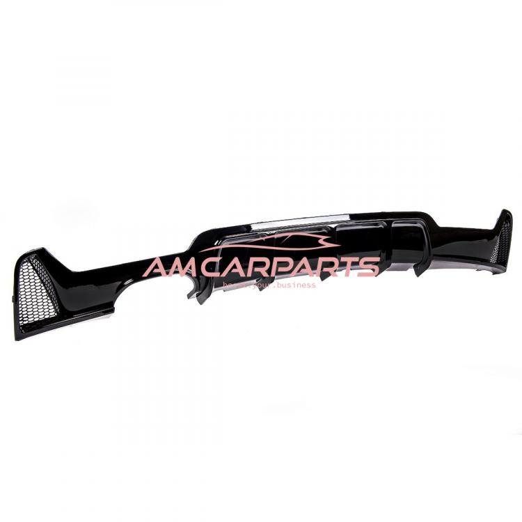 Preview: Upgrade Sport Design Heck Diffusor passend für BMW 4er F32 / F33 / F36 Coupe / Cabrio 13-20 Hochglanz schwarz