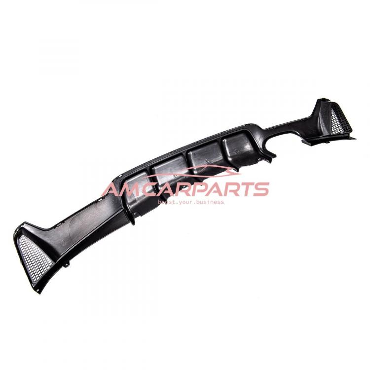 Upgrade Sport Design Heck Diffusor passend für BMW 4er F32 / F33 / F36 Coupe / Cabrio 13-20 Hochglanz schwarz