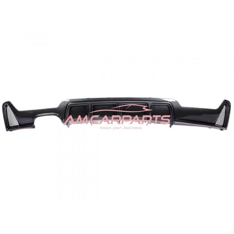 Upgrade Sport Design Heck Diffusor passend für BMW 4er F32 / F33 / F36 Coupe / Cabrio 13+ Carbon-Optik