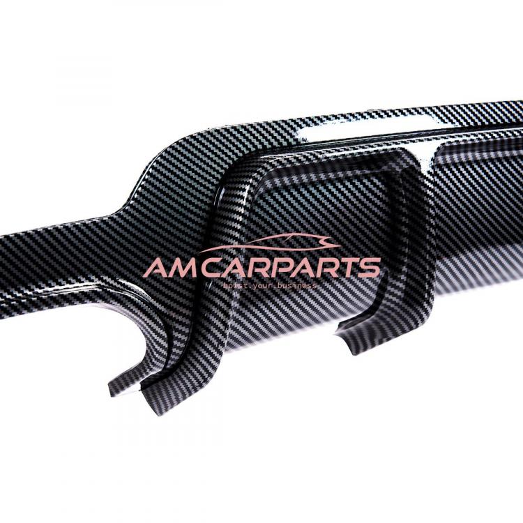 Upgrade Sport Design Heck Diffusor passend für BMW 4er F32 / F33 / F36 Coupe / Cabrio 13+ Carbon-Optik