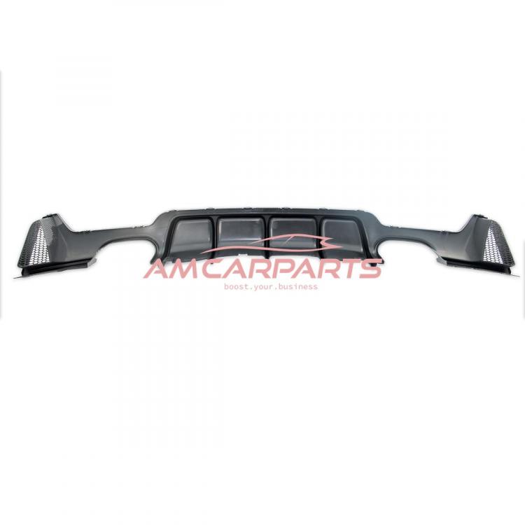 Upgrade Sport Design Heck Diffusor passend für BMW 4er F32 / F33 / F36 Coupe / Cabrio / Gran Coupe 13+ Carbon-Optik