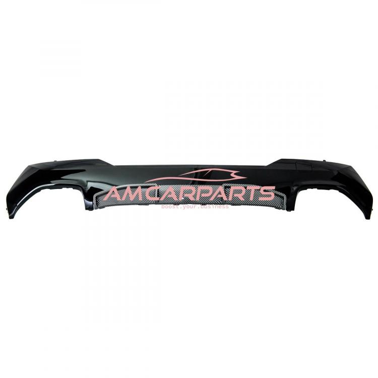 Upgrade Sport Design Heck Diffusor passend für BMW 4er G22 / G23 / G83 Coupe / Cabrio 20+ Carbon-Optik / Hochglanz schwarz