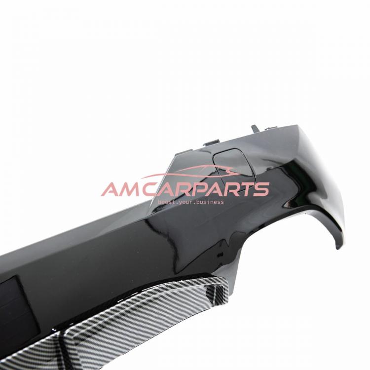 Upgrade Sport Design Heck Diffusor passend für BMW 4er G22 / G23 / G83 Coupe / Cabrio 20+ Carbon-Optik / Hochglanz schwarz