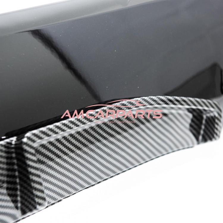 Upgrade Sport Design Heck Diffusor passend für BMW 4er G22 / G23 / G83 Coupe / Cabrio 20+ Carbon-Optik / Hochglanz schwarz