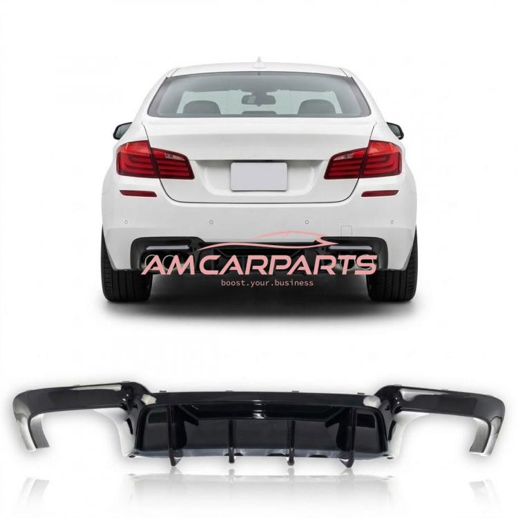Upgrade Sport Design Heck Diffusor passend für BMW 5er F10 / F11 Limousine / Touring 09-16 Hochglanz schwarz