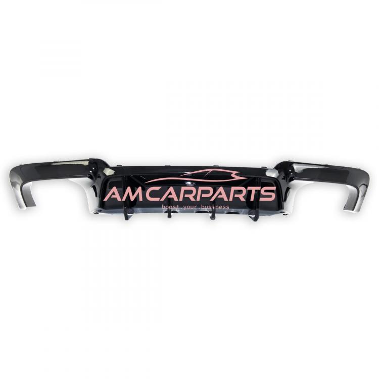 Preview: Upgrade Sport Design Heck Diffusor passend für BMW 5er F10 / F11 Limousine / Touring 09-16 Hochglanz schwarz