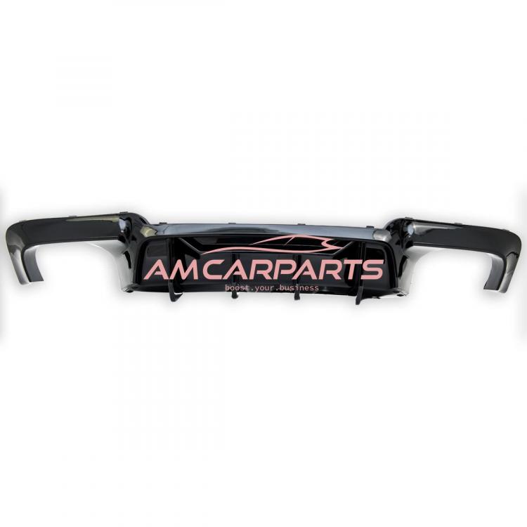 Preview: Upgrade Sport Design Heck Diffusor passend für BMW 5er F10 / F11 Limousine / Touring 09-16 Hochglanz schwarz