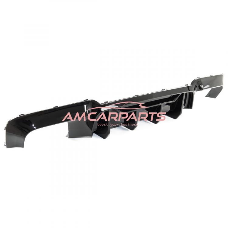 Preview: Upgrade Sport Design Heck Diffusor passend für BMW 5er F10 / F11 Limousine / Touring 09-16 Hochglanz schwarz