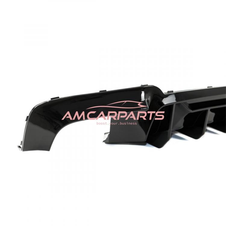 Upgrade Sport Design Heck Diffusor passend für BMW 5er F10 / F11 Limousine / Touring 09-16 Hochglanz schwarz