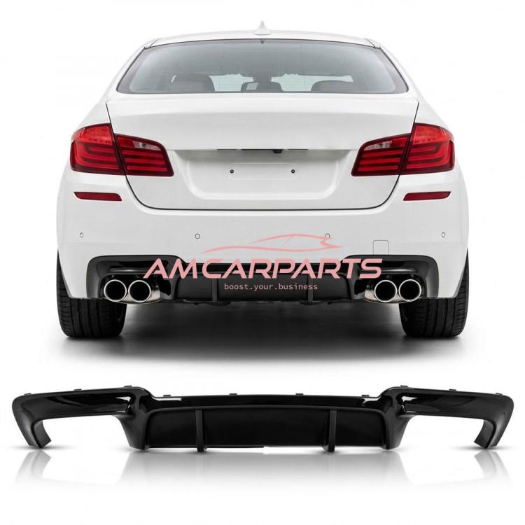 Upgrade Sport Design Heck Diffusor passend für BMW 5er F10 / F11 Limousine / Touring 09-16 Hochglanz schwarz