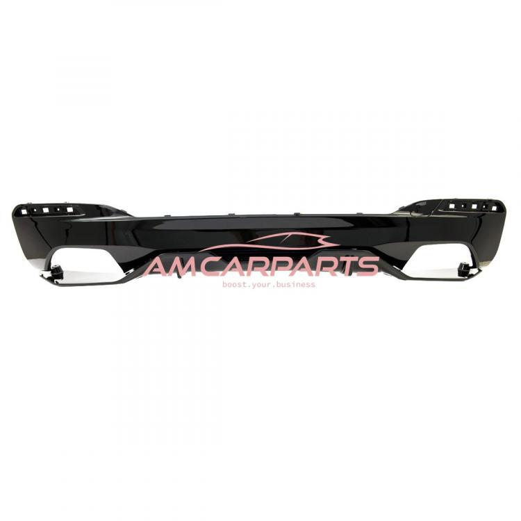 Upgrade Sport Design Heck Diffusor passend für BMW 5er G30 / G31 Limousine / Touring 16-23 Hochglanz schwarz