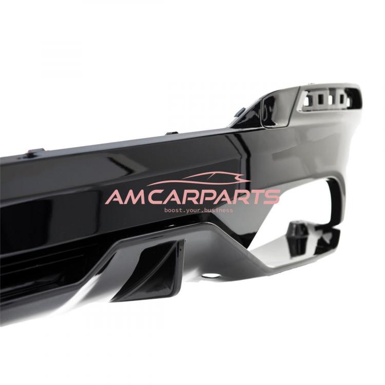 Preview: Upgrade Sport Design Heck Diffusor passend für BMW 5er G30 / G31 Limousine / Touring 16-23 Hochglanz schwarz