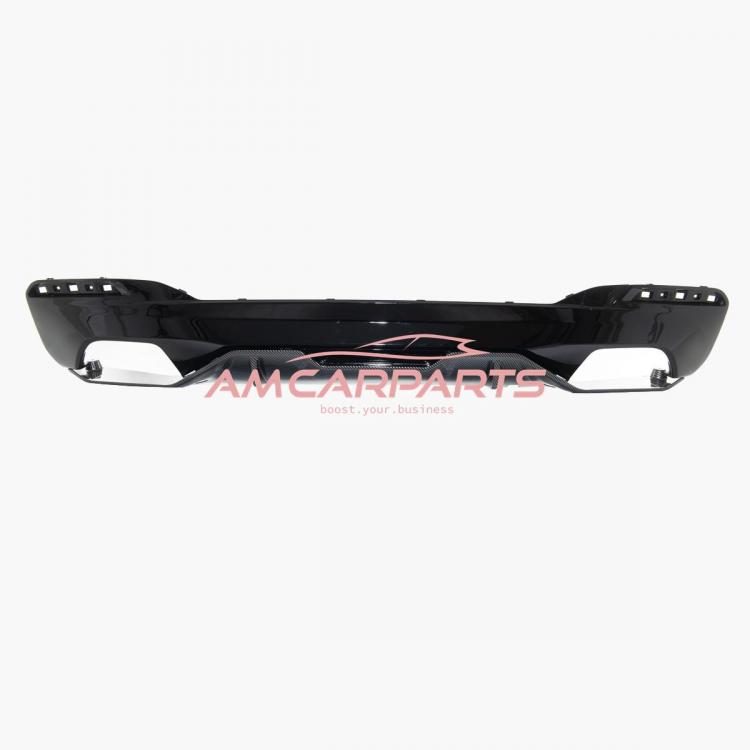 Preview: Upgrade Sport Design Heck Diffusor passend für BMW 5er G30 / G31 Vor-Facelift Limousine / Touring 16-20 Carbon-Optik / Hochglanz schwarz