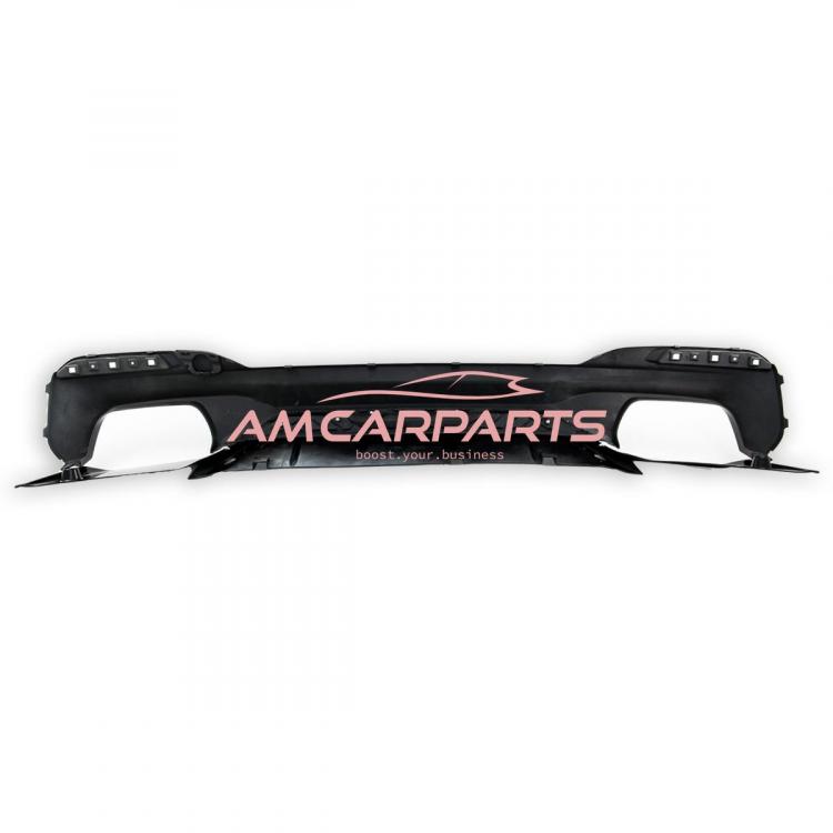 Preview: Upgrade Sport Design Heck Diffusor passend für BMW 5er G30 / G31 Limousine / Touring 16-23 Hochglanz schwarz