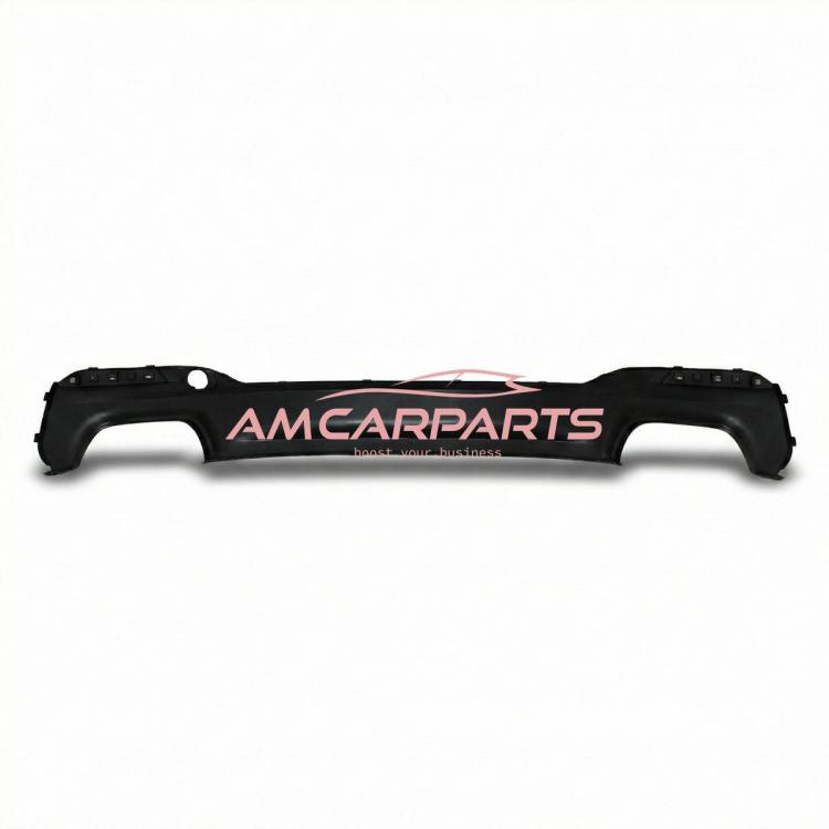 Upgrade Sport Design Heck Diffusor passend für BMW 5er G30 / G31 Limousine / Touring Vor-Facelift 16-20 Hochglanz schwarz