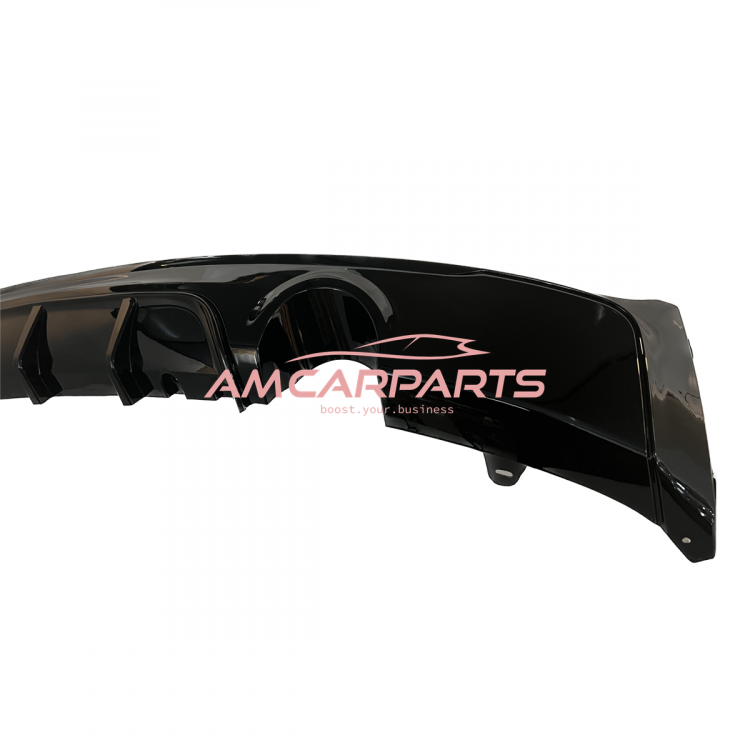 Upgrade Sport Design Heck Diffusor passend für BMW 2er F22 / F23 Coupe / Cabrio 14-21 Hochglanz schwarz