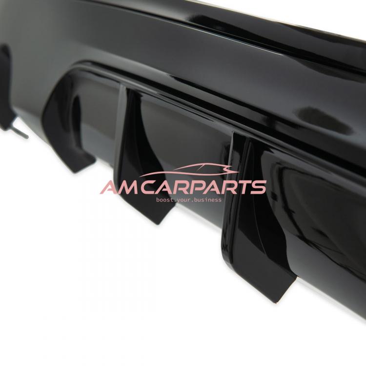 Preview: Upgrade Sport Design Heck Diffusor passend für BMW 2er F22 / F23 Coupe / Cabrio 14-21 Hochglanz schwarz