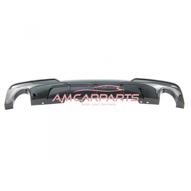 Upgrade Sport Design Heck Diffusor passend für BMW 5er F10 / F11 Limousine / Touring 09-16 Hochglanz schwarz