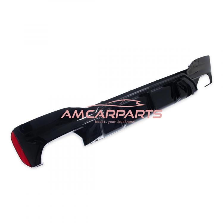 Preview: Upgrade Sport Design Heck Diffusor passend für BMW 5er G30 / G31 Limousine / Touring 16-23 Hochglanz schwarz