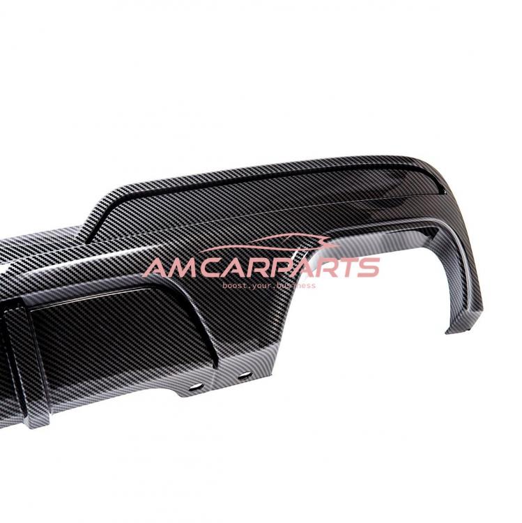 Preview: Upgrade Sport Design Heck Diffusor passend für BMW 5er F10 / F11 Limousine / Touring 09-16 Carbon-Optik
