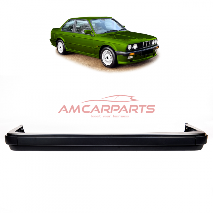 Upgrade Design Heck Diffusor passend für BMW 3er E30 Limousine / Touring / Cabrio Vor-Facelift 82-92 Matt schwarz