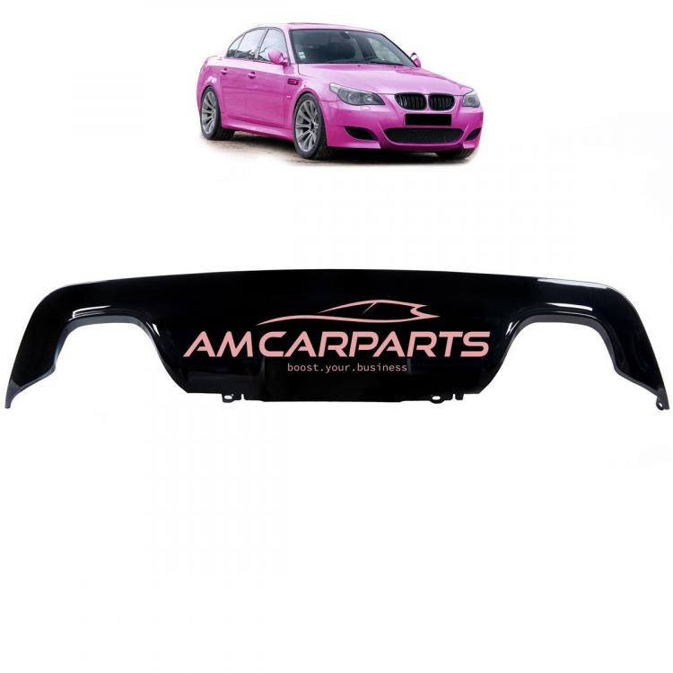 Upgrade Sport Design Heck Diffusor passend für BMW 5er E60 / E61 Limousine / Touring 03-10 Hochglanz schwarz