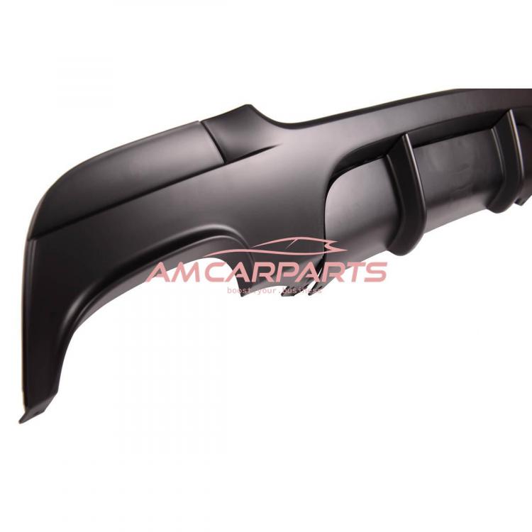 Upgrade Sport Design Heck Diffusor passend für BMW 3er E92 / E93 Coupe / Cabrio 06-13 Matt schwarz