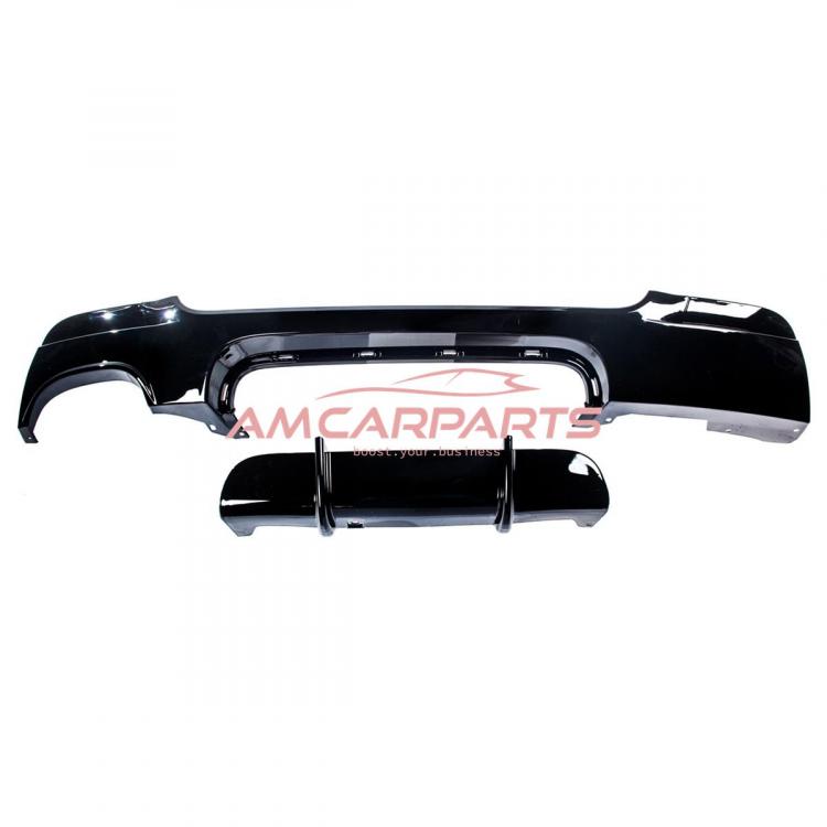 Preview: Upgrade Sport Design Heck Diffusor passend für BMW 3er E92 / E93 Coupe / Cabrio 06-13 Hochglanz schwarz