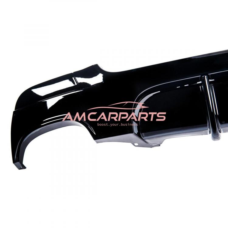 Upgrade Sport Design Heck Diffusor passend für BMW 3er E92 / E93 Coupe / Cabrio 06-13 Hochglanz schwarz