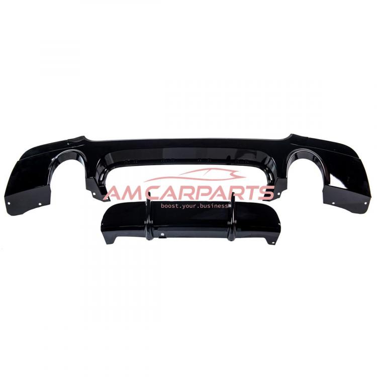 Preview: Upgrade Sport Design Heck Diffusor passend für BMW 3er E92 / E93 Coupe / Cabrio 06-13 Hochglanz schwarz