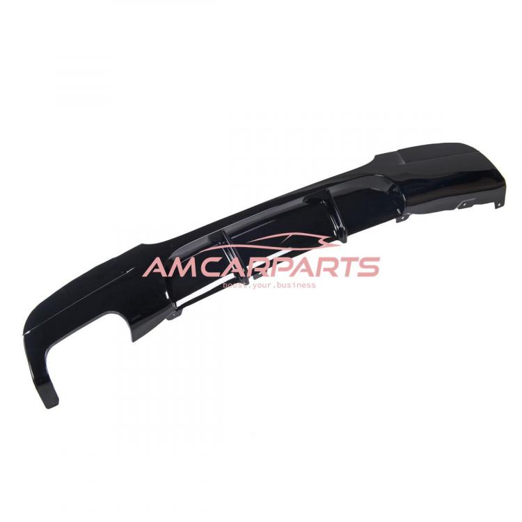 Preview: Upgrade Sport Design Heck Diffusor passend für BMW 3er E90 / E91 Limousine / Touring 05-11 Hochglanz schwarz