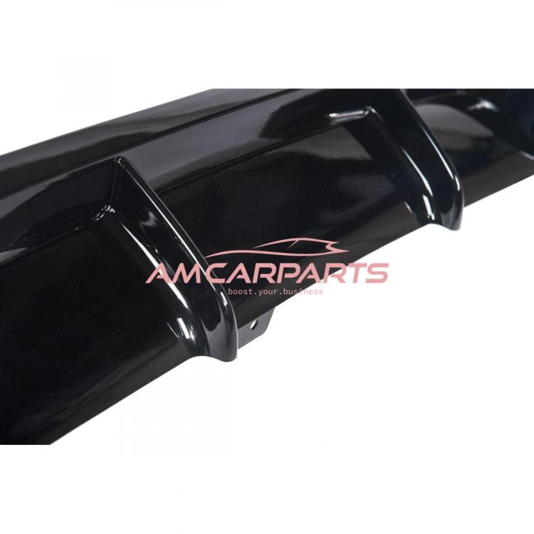 Preview: Upgrade Sport Design Heck Diffusor passend für BMW 3er E90 / E91 Limousine / Touring 05-11 Hochglanz schwarz
