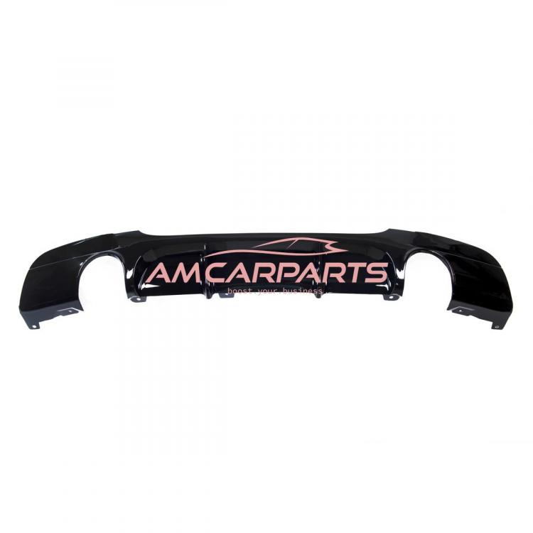 Upgrade Sport Design Heck Diffusor passend für BMW 3er E90 / E91 Limousine / Touring 05-11 Hochglanz schwarz