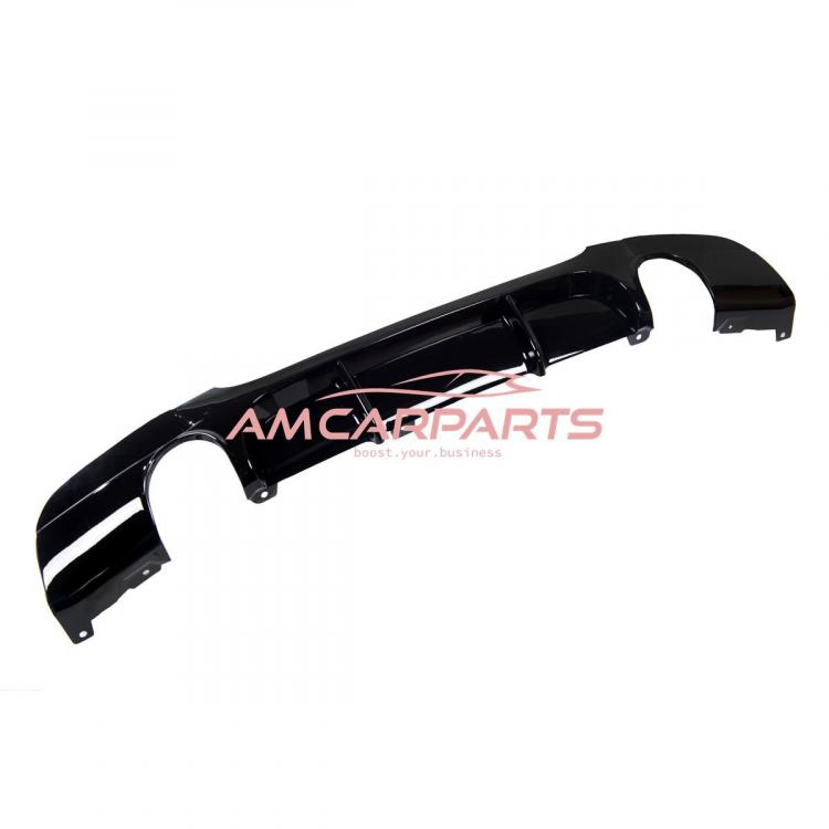 Upgrade Sport Design Heck Diffusor passend für BMW 3er E90 / E91 Limousine / Touring 05-11 Hochglanz schwarz