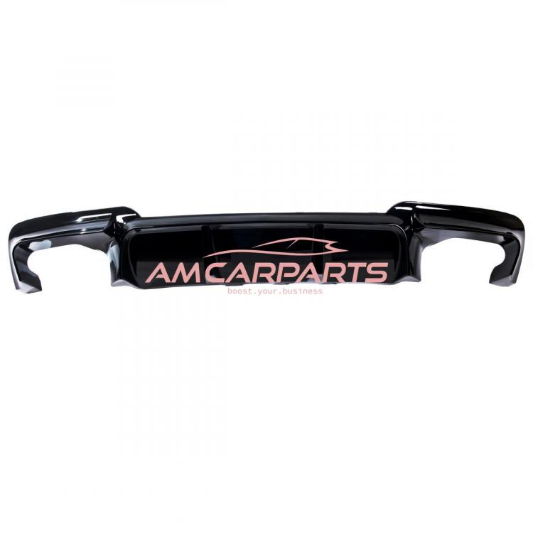 Preview: Upgrade Sport Design Heck Diffusor passend für BMW 5er F10 / F11 Limousine / Touring 09-16 Hochglanz schwarz