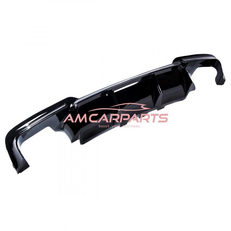 Preview: Upgrade Sport Design Heck Diffusor passend für BMW 5er F10 / F11 Limousine / Touring 09-16 Hochglanz schwarz