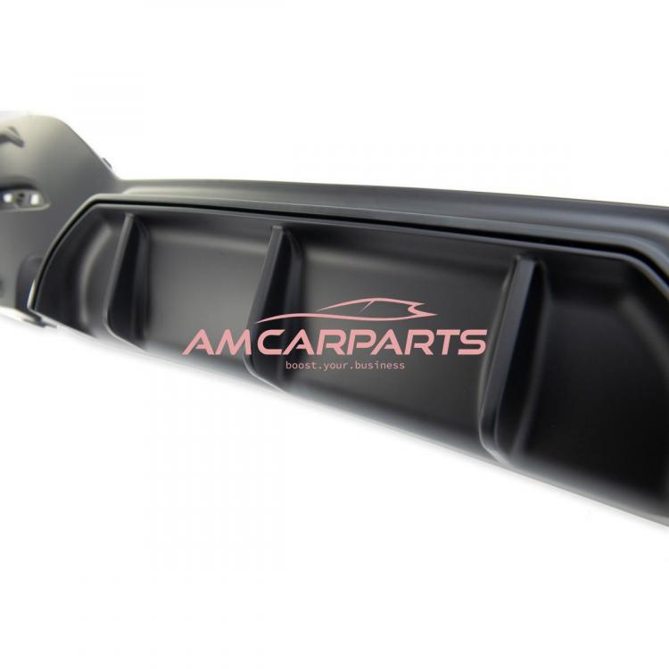 Preview: Upgrade Sport Design Heck Diffusor passend für BMW 1er F20 / F21 Facelift 15-19 Matt schwarz