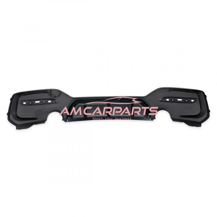 Upgrade Sport Design Heck Diffusor passend für BMW 1er F20 / F21 Facelift 15-19 Matt schwarz