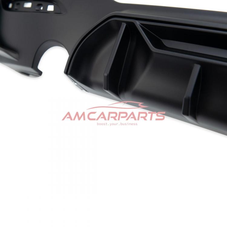 Preview: Upgrade Sport Design Heck Diffusor passend für BMW 1er F20 / F21 Facelift 15-19 Matt schwarz