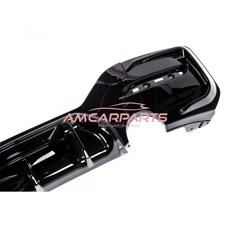 Preview: Upgrade Sport Design Heck Diffusor passend für BMW 1er F20 / F21 Facelift 15-19 Hochglanz schwarz