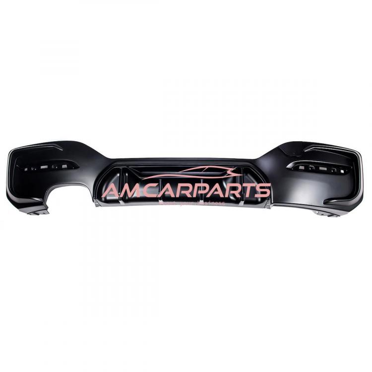 Upgrade Sport Design Heck Diffusor passend für BMW 1er F20 / F21 Facelift 15-19 Matt schwarz