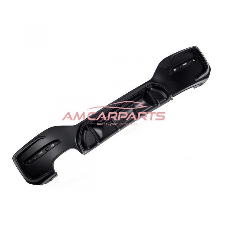 Upgrade Sport Design Heck Diffusor passend für BMW 1er F20 / F21 Facelift 15-19 Matt schwarz