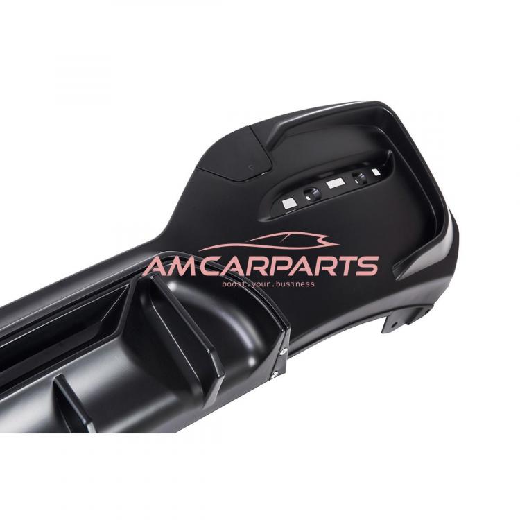 Upgrade Sport Design Heck Diffusor passend für BMW 1er F20 / F21 Facelift 15-19 Matt schwarz