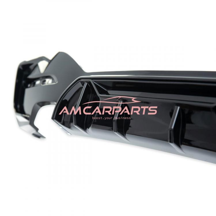 Upgrade Sport Design Heck Diffusor passend für BMW 1er F20 / F21 Facelift 15-19 Hochglanz schwarz