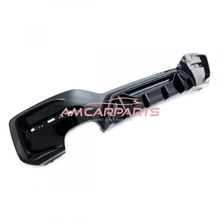 Upgrade Sport Design Heck Diffusor passend für BMW 1er F20 / F21 Facelift 15-19 Hochglanz schwarz