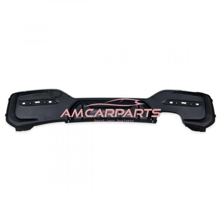 Upgrade Sport Design Heck Diffusor passend für BMW 1er F20 / F21 Facelift 15-19 Hochglanz schwarz