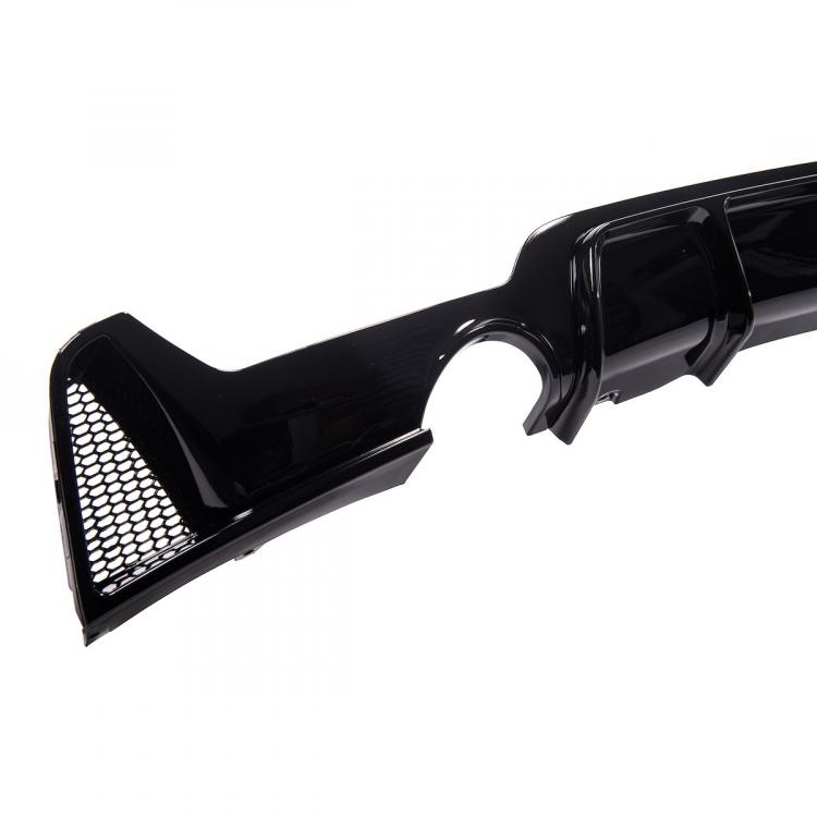 Preview: Upgrade Sport Design Heck Diffusor passend für BMW 4er F32 / F33 / F36 Coupe / Cabrio / Gran Coupe 13-20 Hochglanz schwarz